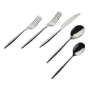 Godinger Milano Mirror Platinum 18/10 Stainless Steel | 20 Piece Flatware Set Service For 4 - BlueJay Avenue