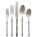 Godinger Rattan Mirrored 18/10 Stainless Steel 20 Piece Flatware Set, Service For 4 - BlueJay Avenue