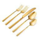 Godinger Regal Gold 18/10 Stainless Steel Flatware Set, 20 Piece Service for 4 - BlueJay Avenue