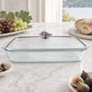 Grape 3 Qt Pyrex Glass Baking Dish with Decorative Lid - BlueJay Avenue