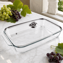 Grape 3 Qt Pyrex Glass Baking Dish with Decorative Lid - BlueJay Avenue