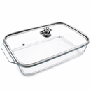 Grape 3 Qt Pyrex Glass Baking Dish with Decorative Lid - BlueJay Avenue