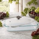 Grape 3 Qt Pyrex Glass Baking Dish with Decorative Lid - BlueJay Avenue