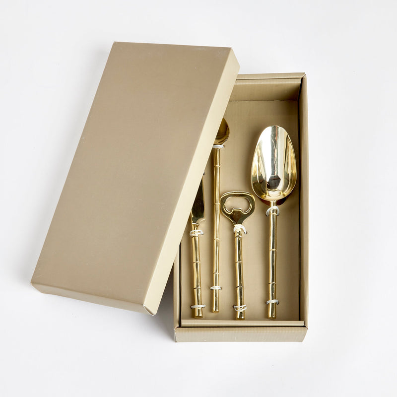 Grove Bar Set Of 4, Gold - BlueJay Avenue