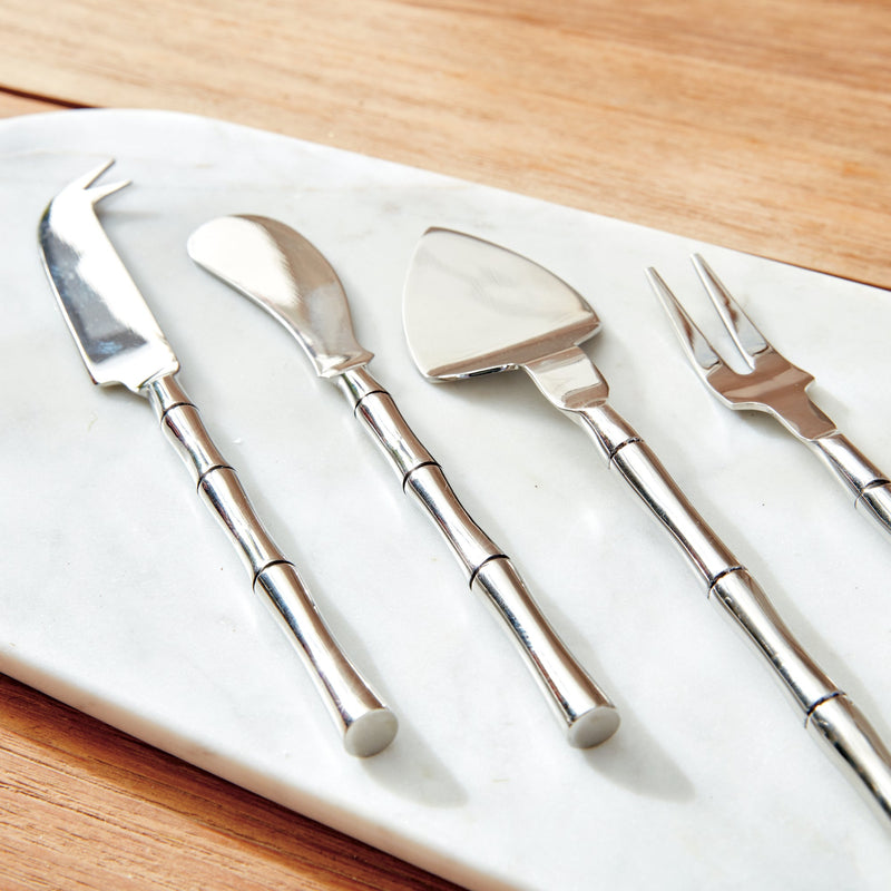 Grove Bar Set Of 4, Silver - BlueJay Avenue