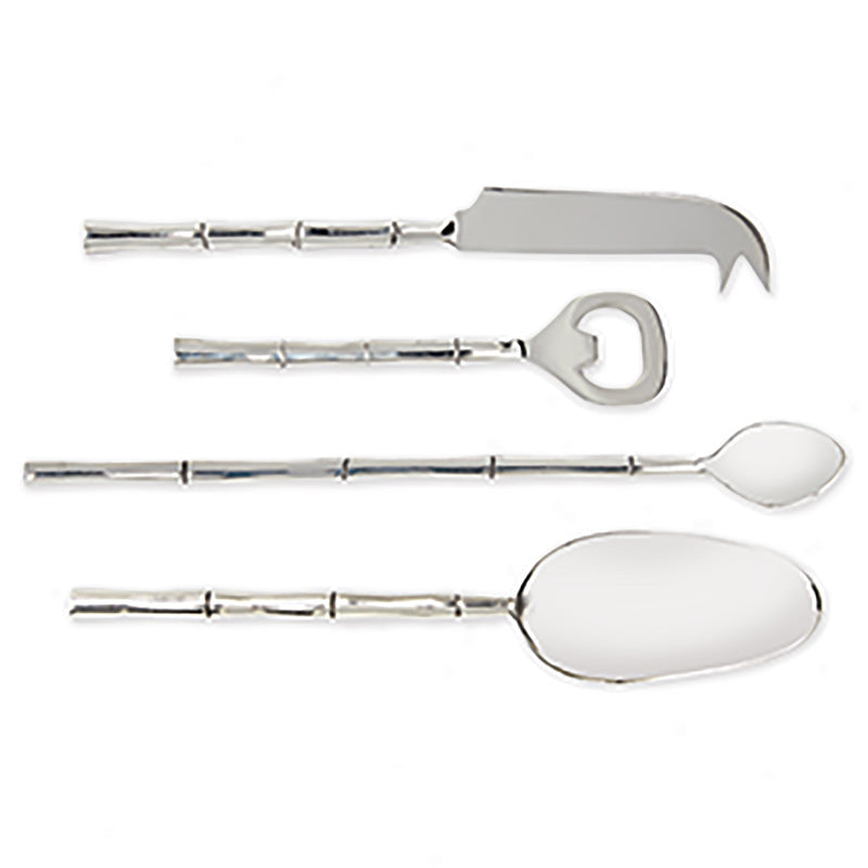 Grove Bar Set Of 4, Silver - BlueJay Avenue