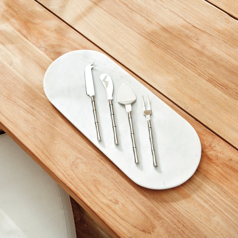 Grove Bar Set Of 4, Silver - BlueJay Avenue