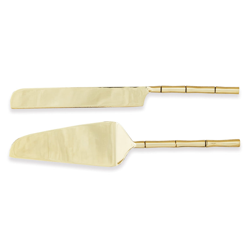 Grove Gold Cake Knife and Server Set of 2 - BlueJay Avenue