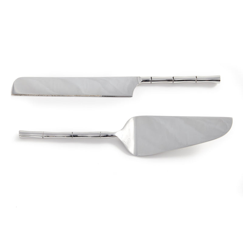 Grove Silver Cake Knife and Server Set of 2 - BlueJay Avenue