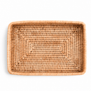 Hand Woven Rattan Catchall Decorative Tray for Entryway & Coffee Table - BlueJay Avenue