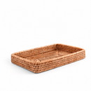 Hand Woven Rattan Catchall Decorative Tray for Entryway & Coffee Table - BlueJay Avenue