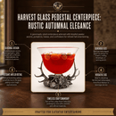 Harvest Glass Beverage Tub, Punch Bowl & Pedestal Centerpiece - BlueJay Avenue