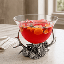 Harvest Glass Beverage Tub, Punch Bowl & Pedestal Centerpiece - BlueJay Avenue