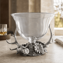 Harvest Glass Beverage Tub, Punch Bowl & Pedestal Centerpiece - BlueJay Avenue