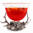 Harvest Glass Beverage Tub, Punch Bowl & Pedestal Centerpiece - BlueJay Avenue