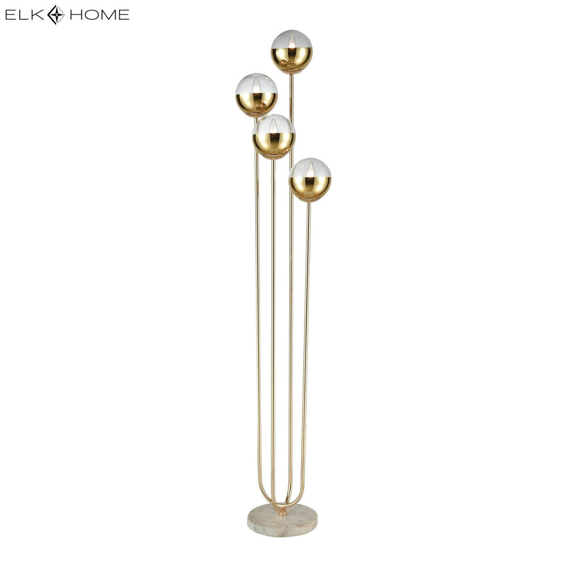 Haute Floreal Gold Floor Lamp - BlueJay Avenue
