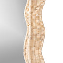 Hickory Scallop Rattan Wall Mirror - BlueJay Avenue