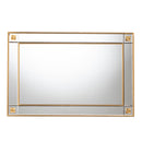 Iara Wood Gold Wall Mirror - BlueJay Avenue