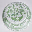 Imperial Blossom Green & White Decorative Lidded Ginger Jar - BlueJay Avenue