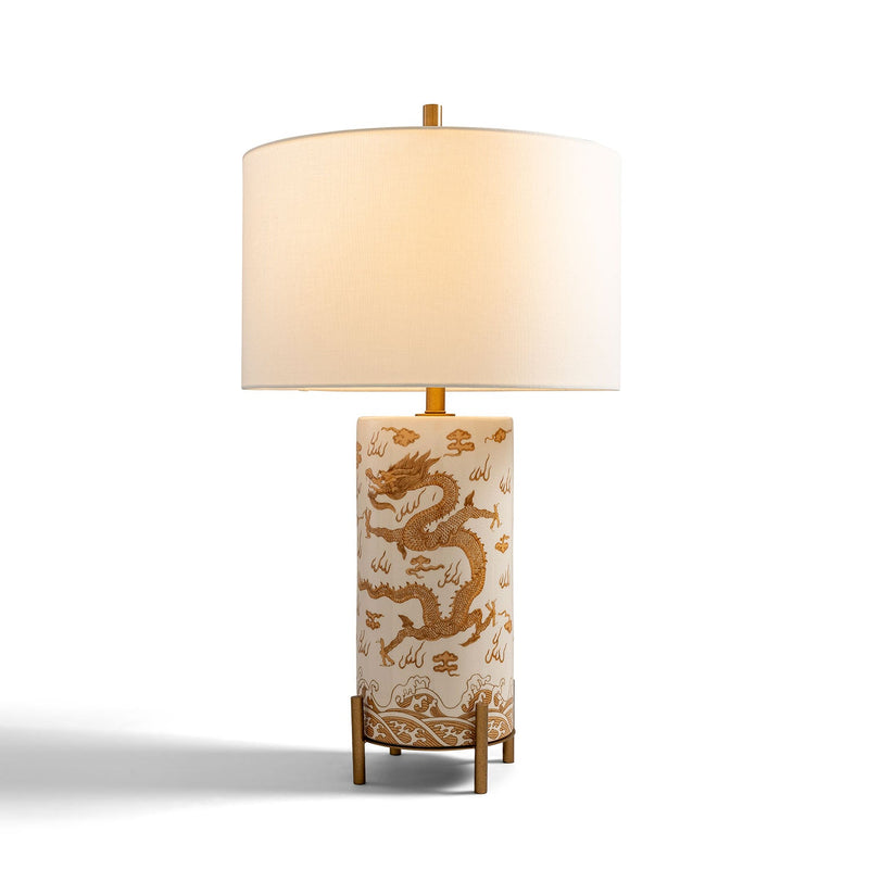 Imperial Dragon Brown Table Lamp - BlueJay Avenue