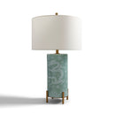 Imperial Dragon Celadon Table Lamp - BlueJay Avenue