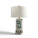 Imperial Dragon Teal Table Lamp - BlueJay Avenue