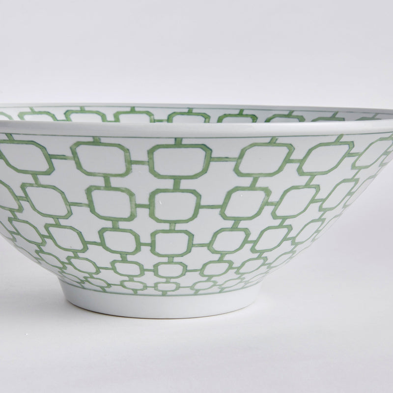 Imperial Link Green Ceramic Decorative Bowl - BlueJay Avenue