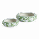 Imperial Lotus Ceramic Low Planter Pot, Set of 2 - BlueJay Avenue