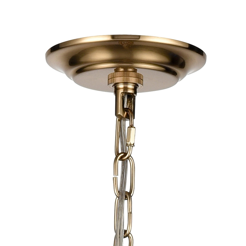 Inga 9 - Light Chandelier Lighting in Brass - BlueJay Avenue