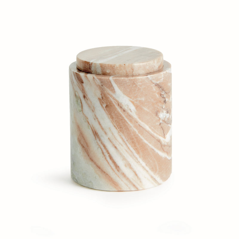 Jaqueline Marble Decorative Lidded Canister Jar - BlueJay Avenue
