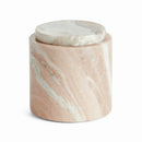 Jaqueline Marble Decorative Lidded Canister Jar - BlueJay Avenue