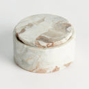 Jaqueline Round Marble Decorative Lidded Storage Box - BlueJay Avenue