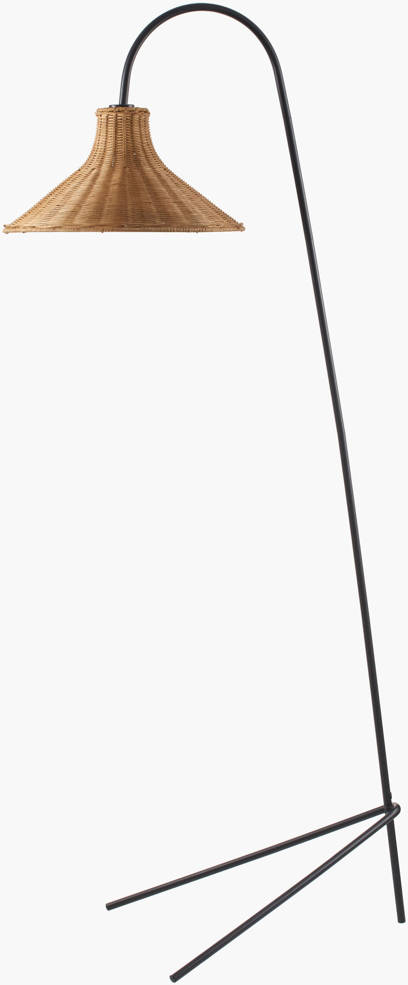 Jarod Rattan Floor Lamp - BlueJay Avenue