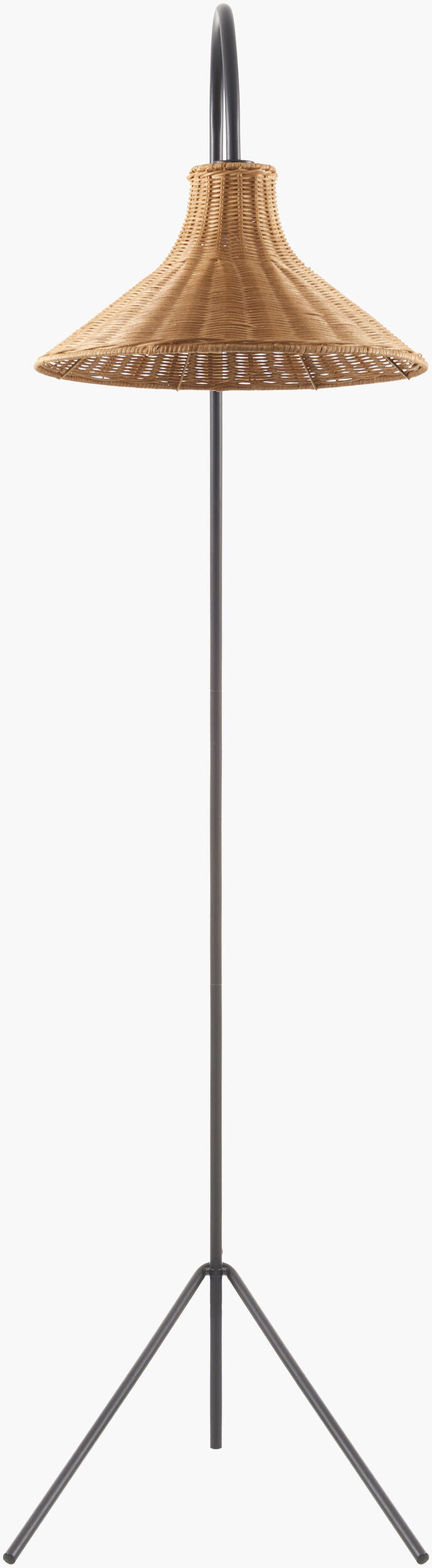 Jarod Rattan Floor Lamp - BlueJay Avenue