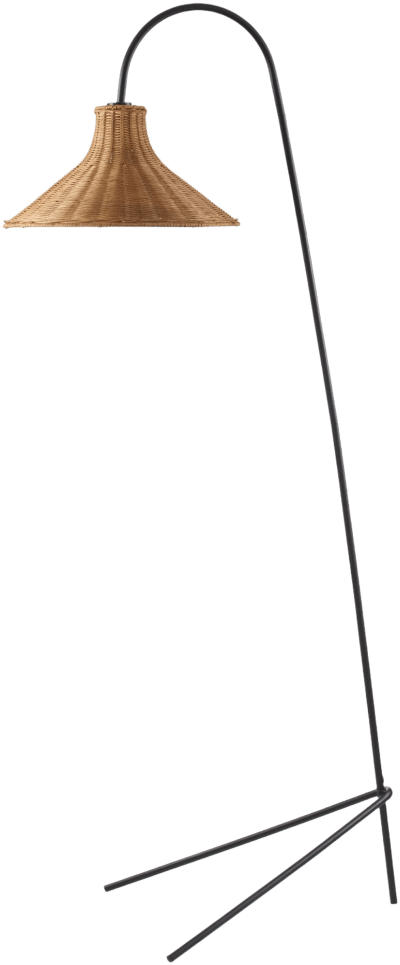 Jarod Rattan Floor Lamp - BlueJay Avenue