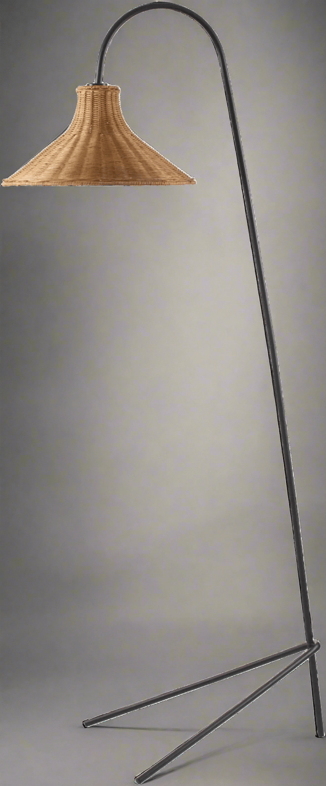 Jarod Rattan Floor Lamp - BlueJay Avenue