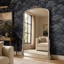 Jules Primrose Antique Silver Arched Full Length Floor Mirror, Large - 83" - BlueJay Avenue