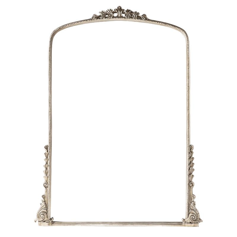 Jules Primrose Antique Silver Full Length Arch Floor Mirror, Large - BlueJay Avenue