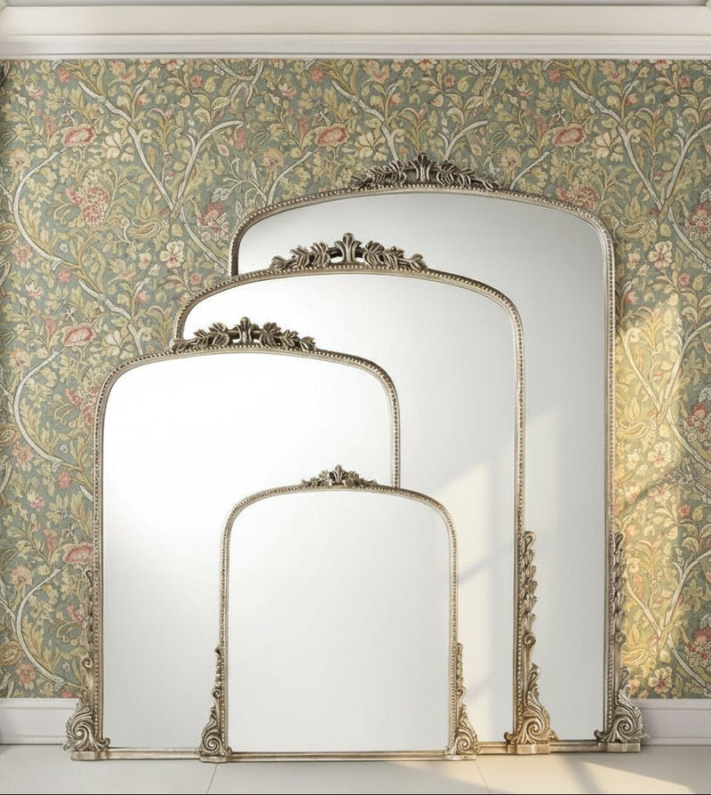 Jules Primrose Antique Silver Full Length Arch Floor Mirror, Large - BlueJay Avenue