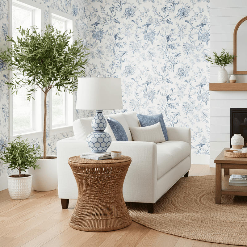 Kenilworth Blue Table Lamp - BlueJay Avenue