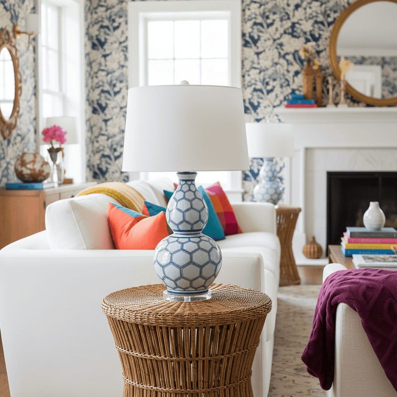 Kenilworth Blue Table Lamp - BlueJay Avenue