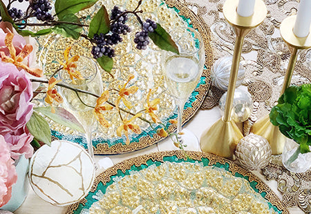 Kitchen and Dining: Beaded Table Runner, Table Cloth, Flatware Sets - BlueJay Avenue