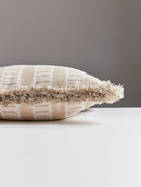 Lark Stripe Sand Throw Pillow for Couch, 18" - BlueJay Avenue