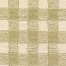 Lily Green Gingham Wool Rug with Scalloped Border for Kids - BlueJay Avenue