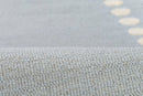 Lily Scalloped Wool Blue Nursery Area Rug - BlueJay Avenue