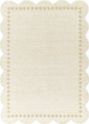 Lily Scalloped Wool Nursery Cream Rug - BlueJay Avenue