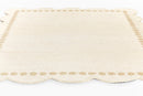 Lily Scalloped Wool Nursery Cream Rug - BlueJay Avenue