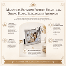 Magnolia Blossom 4x6 Decorative Picture Frame - BlueJay Avenue
