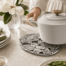 Magnolia Floral Aluminum Trivet for Hot Dishes - BlueJay Avenue