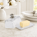 Magnolia Glass Butter Dish with Lid - BlueJay Avenue